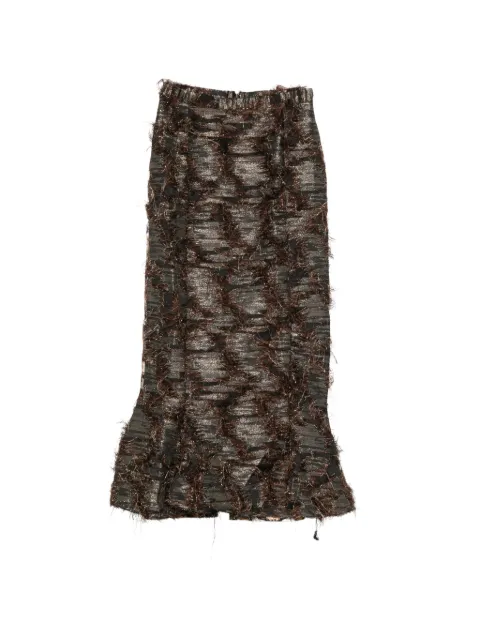 Barbara Bologna frayed maxi skirt