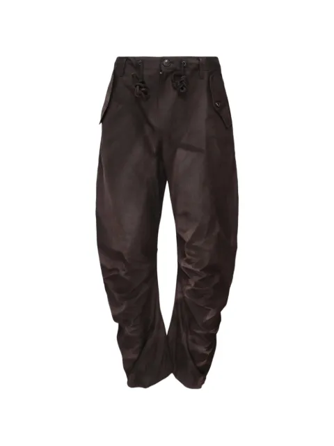 JiyongKim sun-bleached panelled tapered trousers