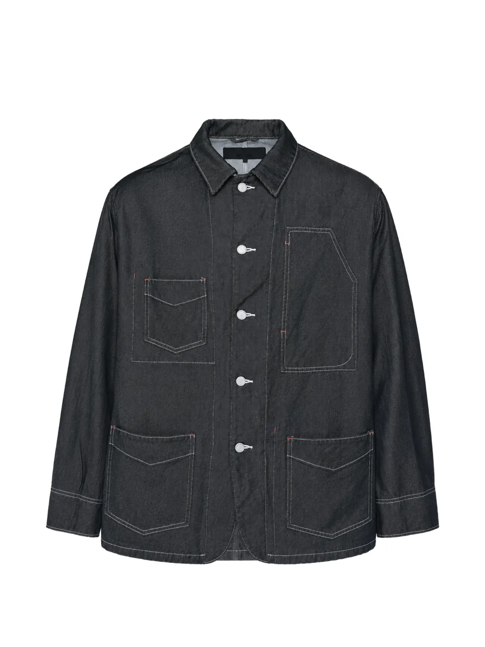 Comme des Garçons Homme contrast-stitch patch-pocket jacket - Grigio