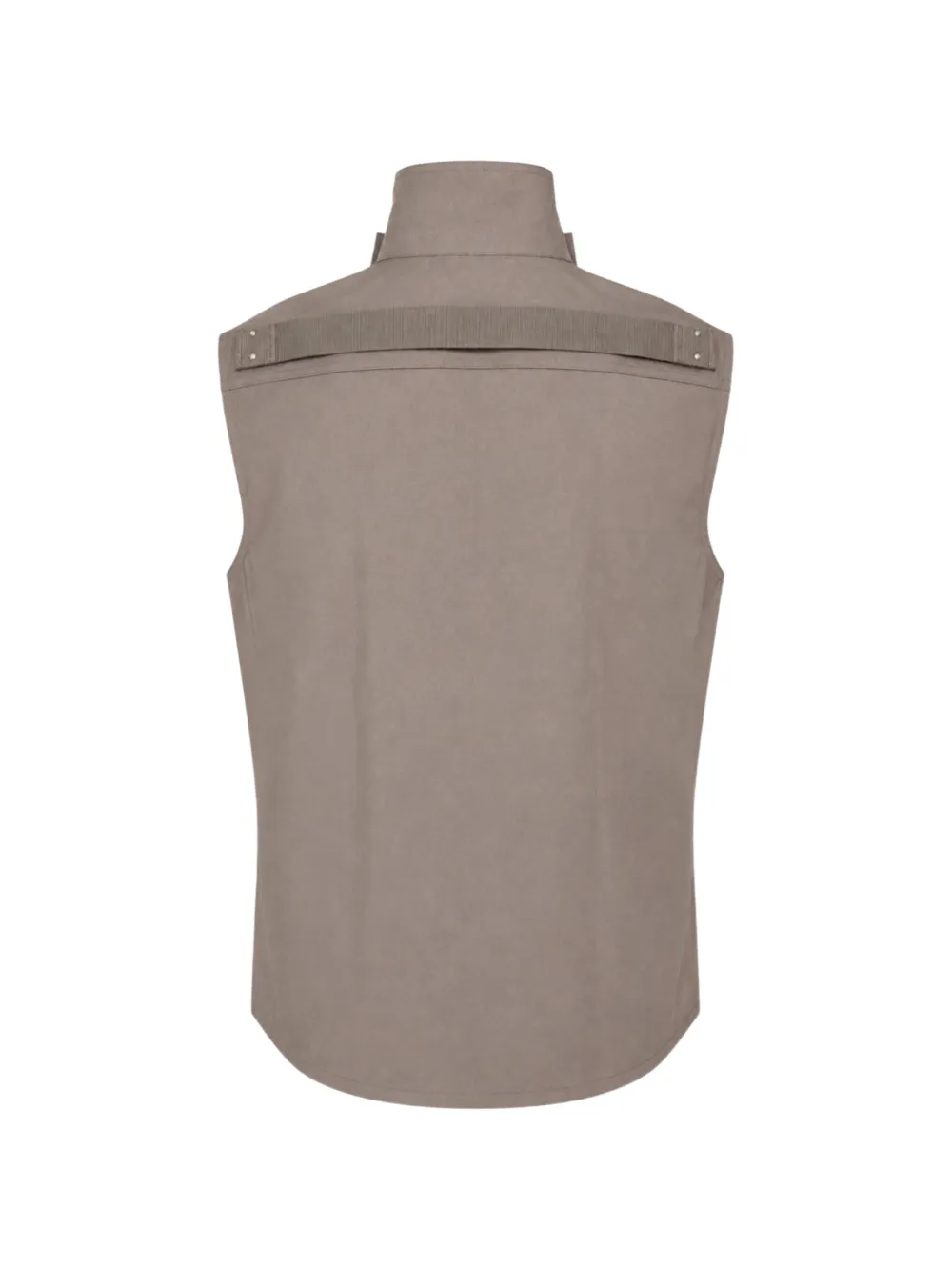 Rick Owens high-neck sleeveless vest Grijs