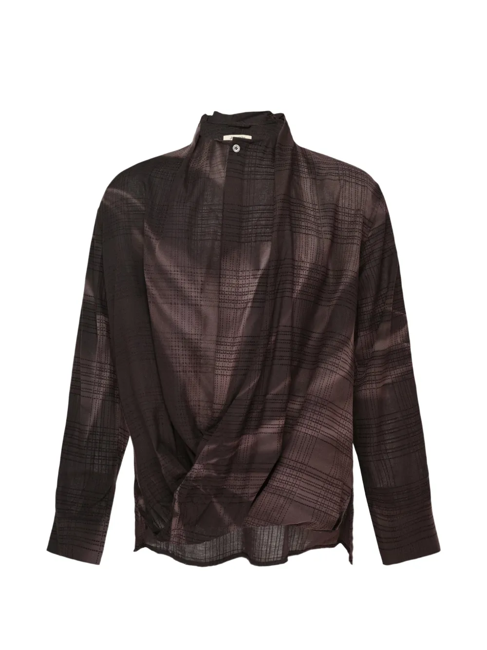JiyongKim twist-front shirt