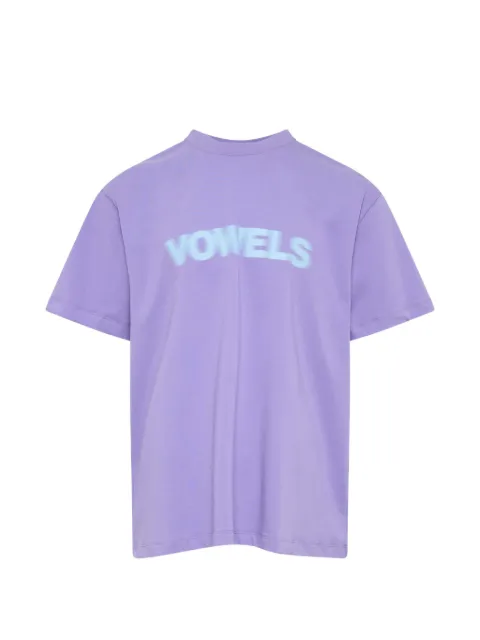 Vowels logo-print cotton T-shirt