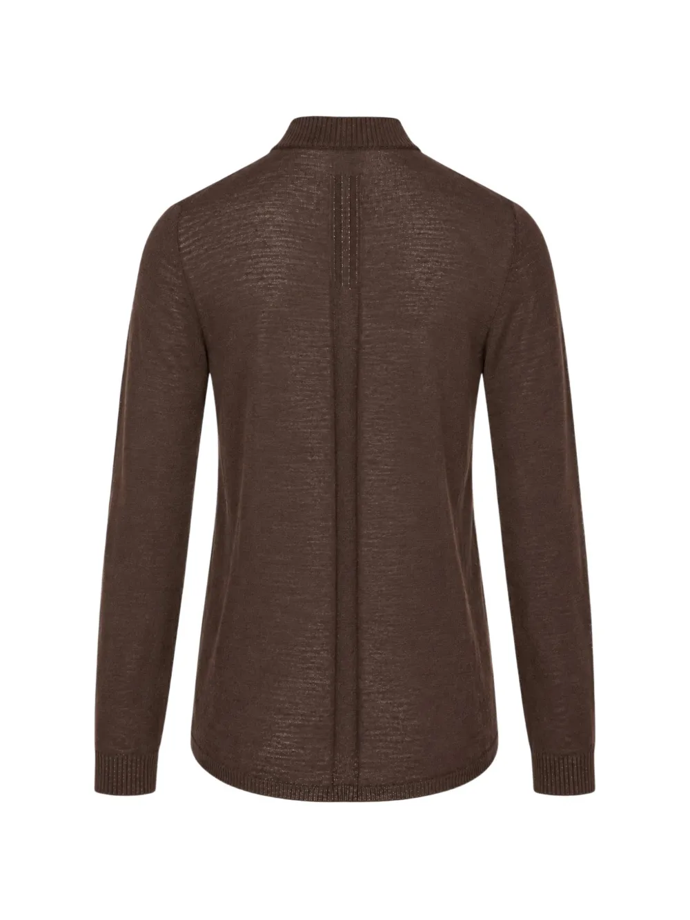 Rick Owens Ribbed high-neck Sweater | ブラウン | FARFETCH JP