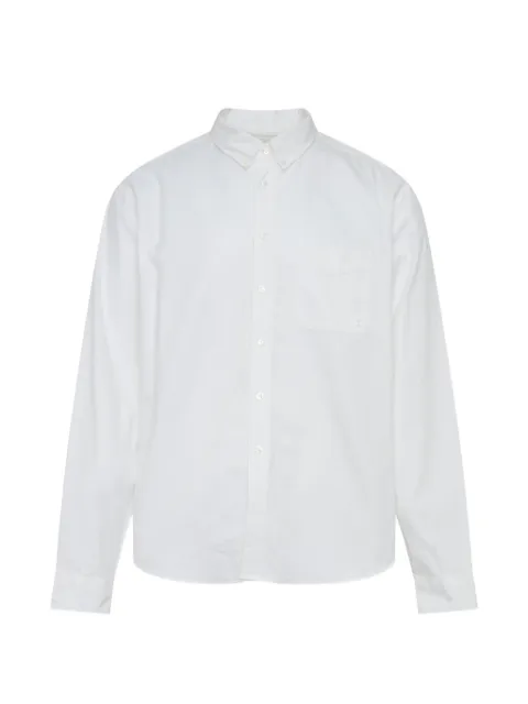 Vowels button-down chest-pocket shirt