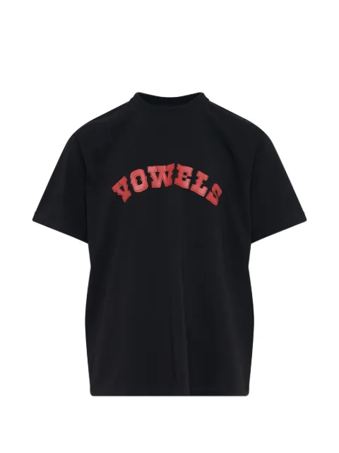 Vowels Cowboy logo-print cotton T-shirt