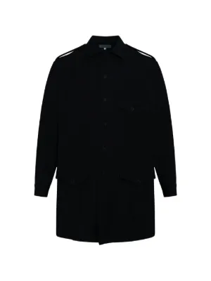 Yohji Yamamoto プリント コート | ブラック | FARFETCH JP