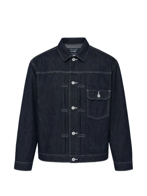 Comme des Garçons Homme pleated-detail denim jacket