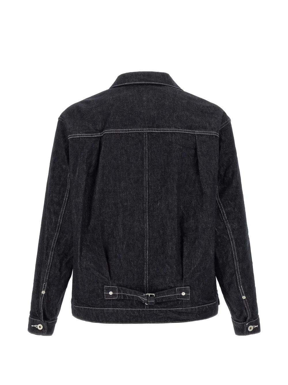 Comme des Garçons Homme Denim jack met geplooid detail Blauw
