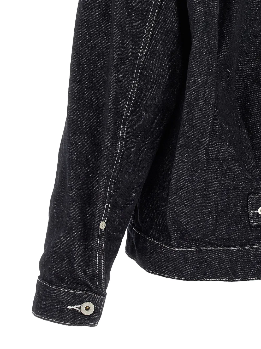 Comme des Garçons Homme Denim jack met geplooid detail Blauw