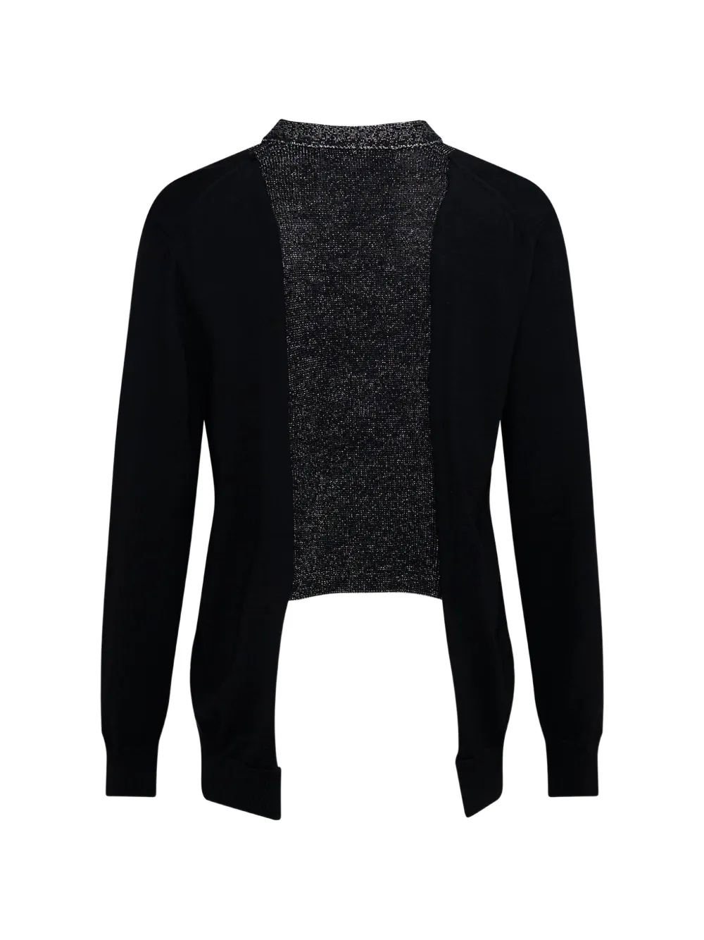 Comme des Garçons Homme Plus Gelaagd vest met metallic-effect Zwart
