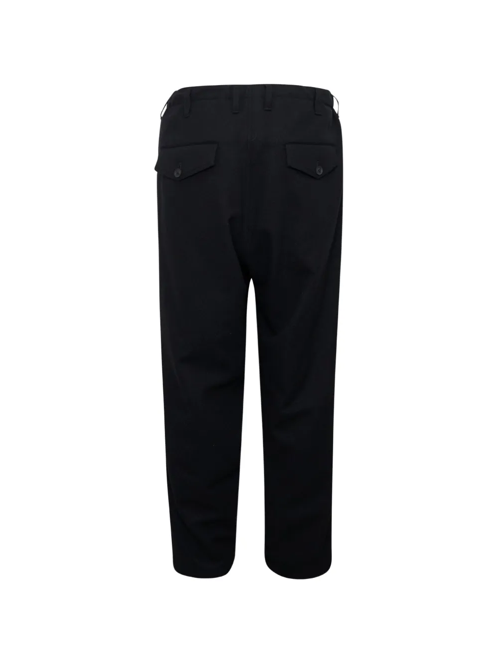 Yohji Yamamoto Broek verfraaid met knoop Zwart