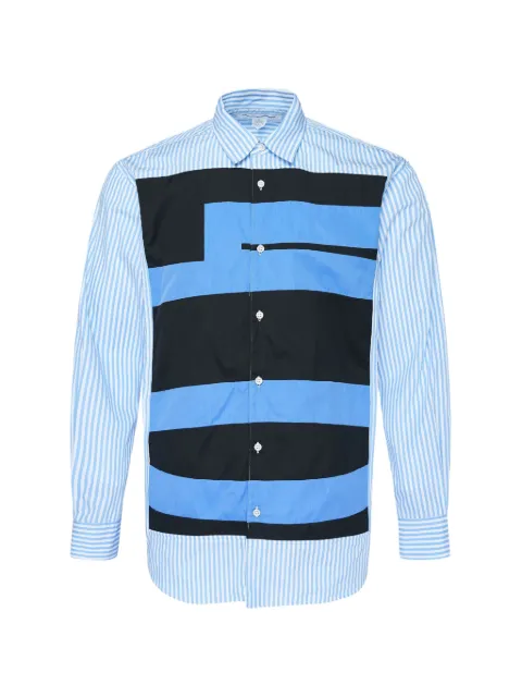 Comme Des Garçons Shirt camisa con paneles a rayas