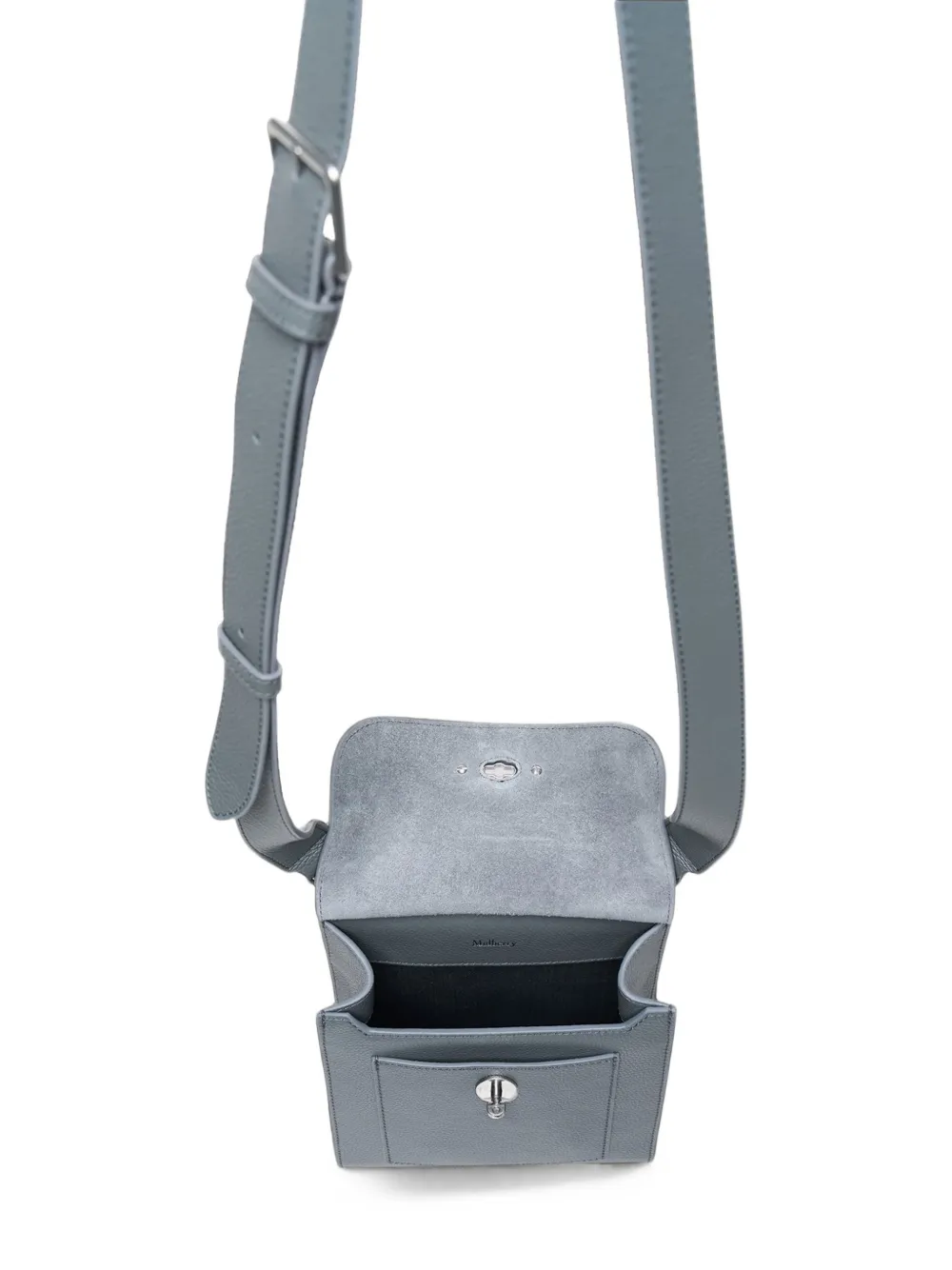 Mulberry Leren messengertas Grijs