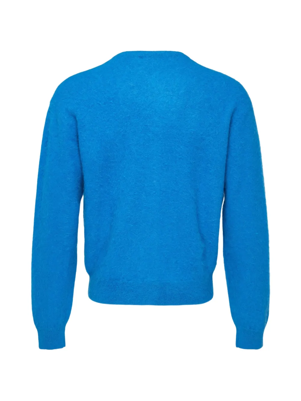Auralee Geborsteld vest van alpacawol Blauw