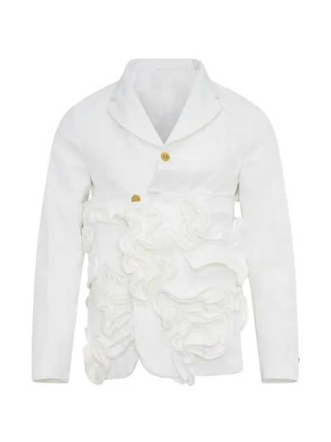 Comme des Garçons Homme Plus ruffled frayed jacket