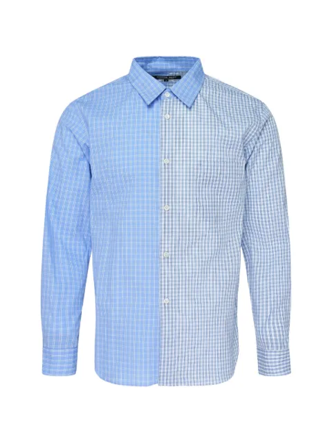 Comme des Garçons Homme Deux panelled checked shirt