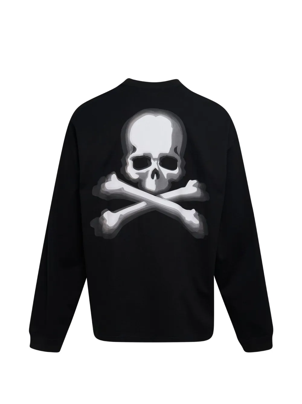 Mastermind Japan OG boxy-fit sweater met doodskopprint en lange mouwen Zwart