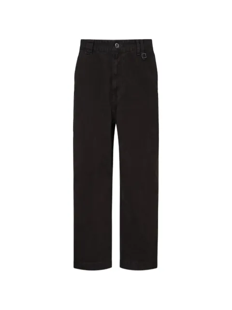 Wooyoungmi logo-patch straight-leg trousers