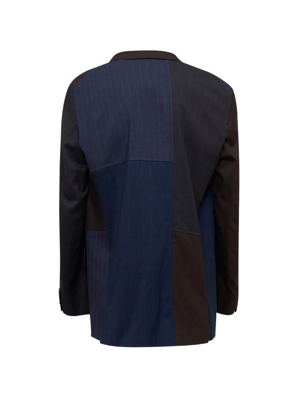 Comme des Garçons Homme Deux Jack met krijtstreep en patchwork Blauw