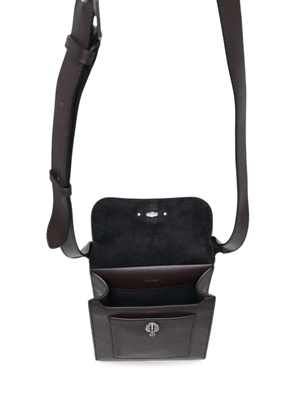 Mulberry Kleine Antony Postman's-Lock messengertas van bewerkt leer Bruin