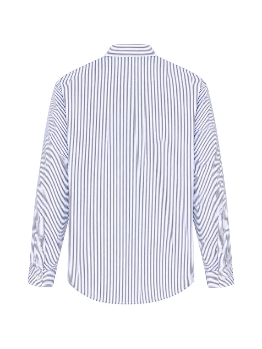 Comme des Garçons Homme Overhemd met opgestikte zak en verticale streep Wit
