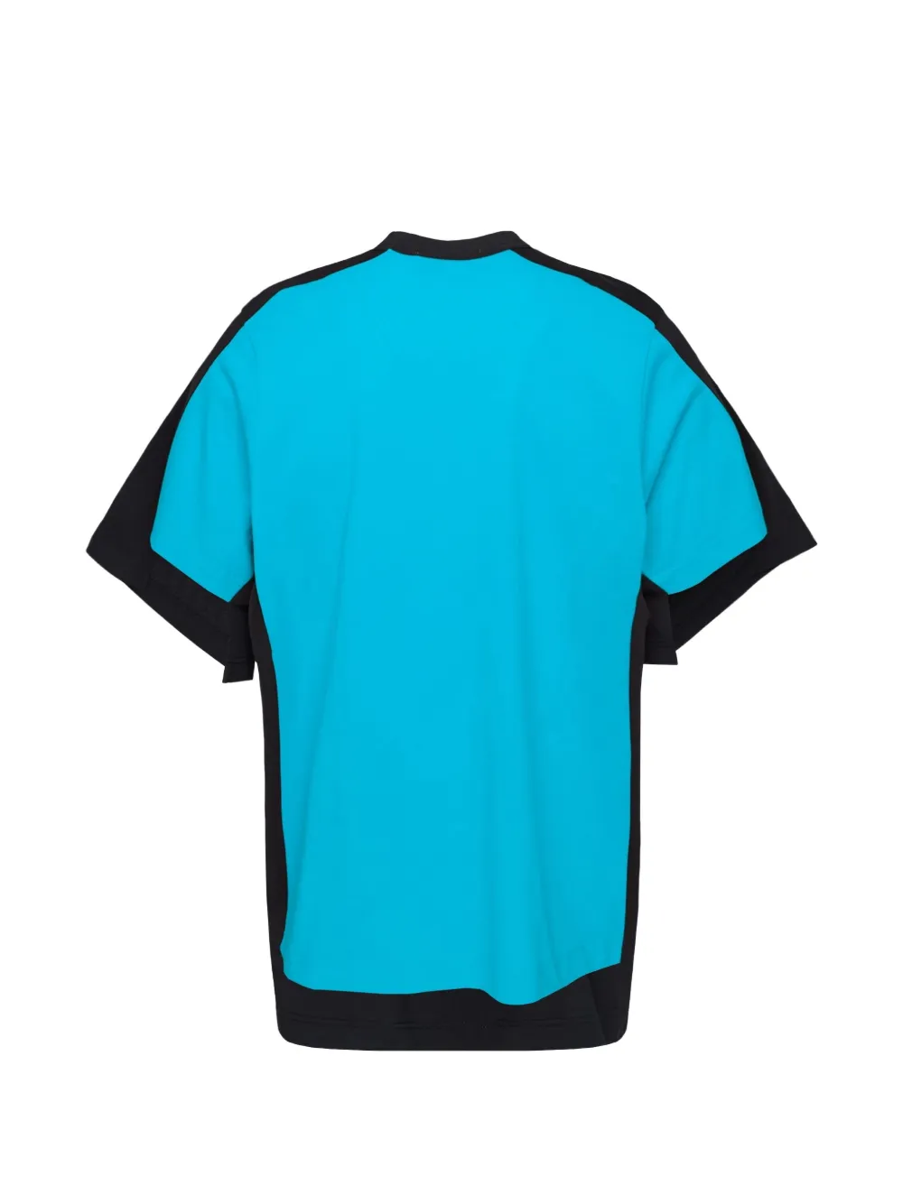 Comme Des Garçons Shirt T-shirt met colourblocking Zwart