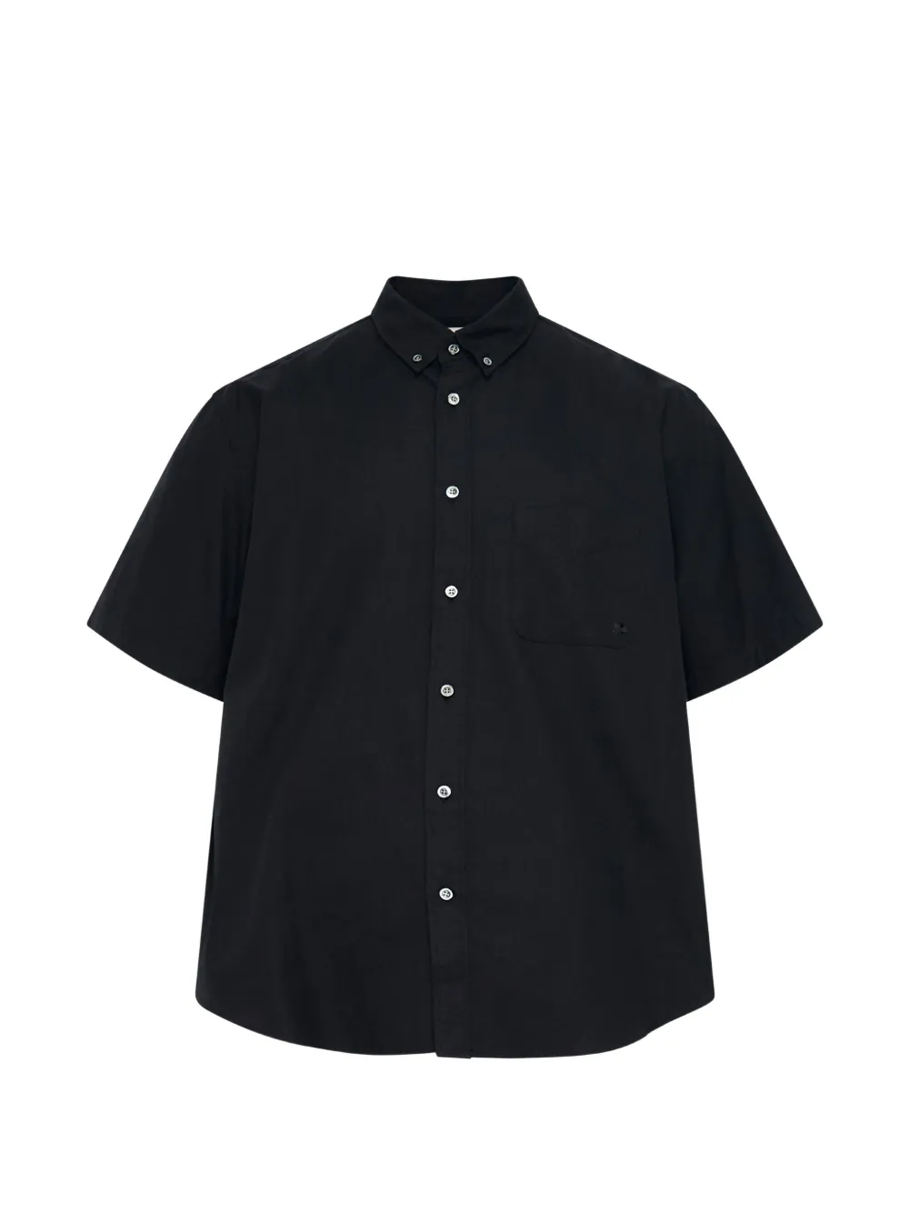 Vowels button-down short-sleeve shirt
