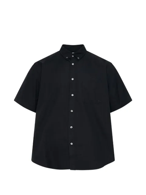 Vowels button-down short-sleeve shirt