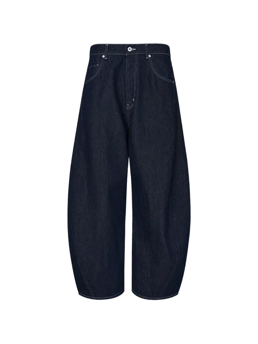 Comme des Garçons Homme contrast-stitch tapered jeans - Blu