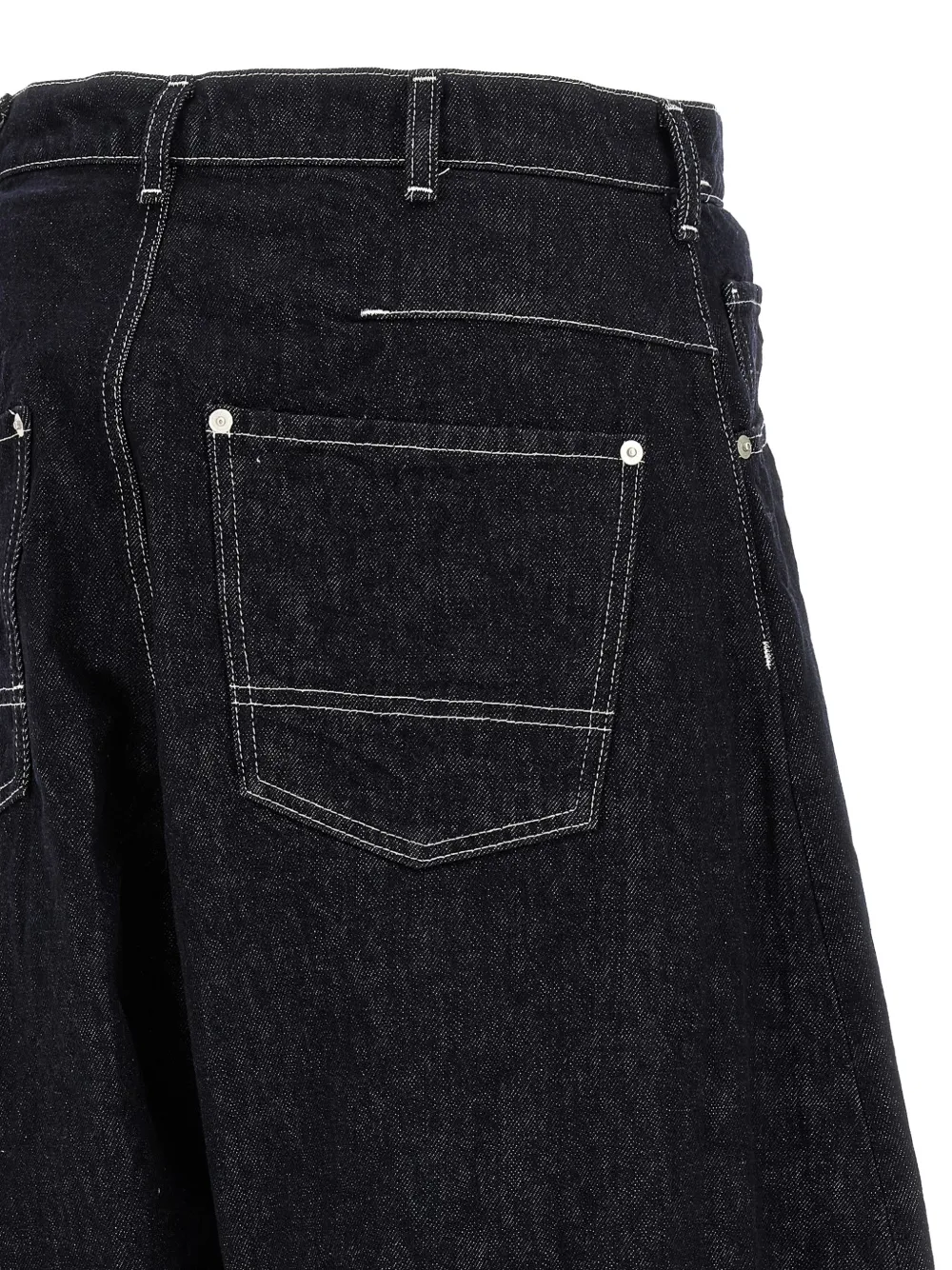 Comme des Garçons Homme Jeans met contrasterend stiksel Blauw