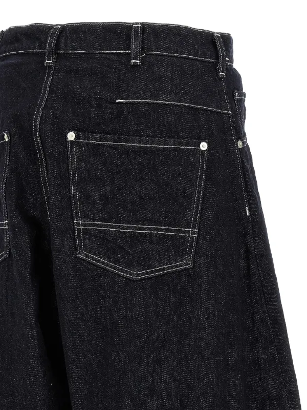Comme Des Garçons Homme contrast-stitch Tapered Jeans | Blue 