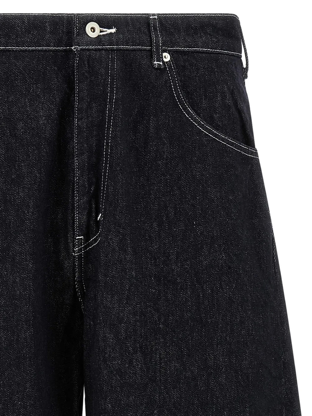 Comme des Garçons Homme Jeans met contrasterend stiksel Blauw