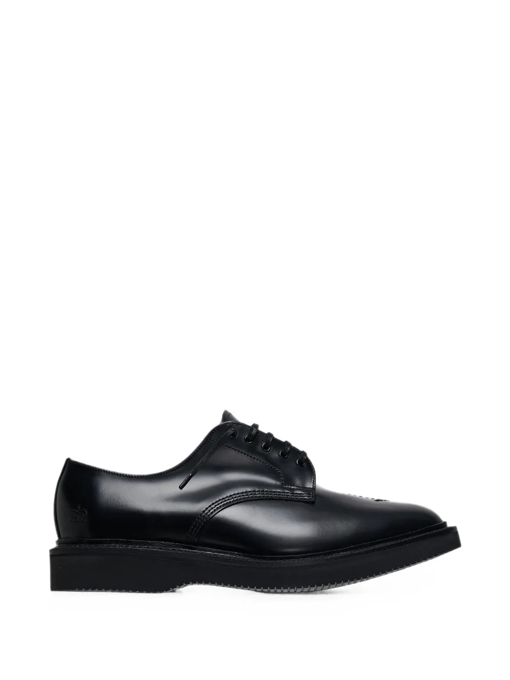 Comme des Garçons Homme embroidered leather shoes Zwart