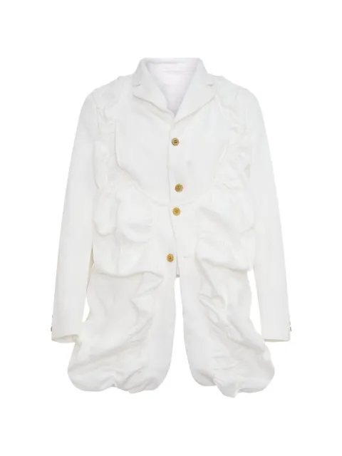 Comme des Garçons Homme Plus ruffled gathered blazer