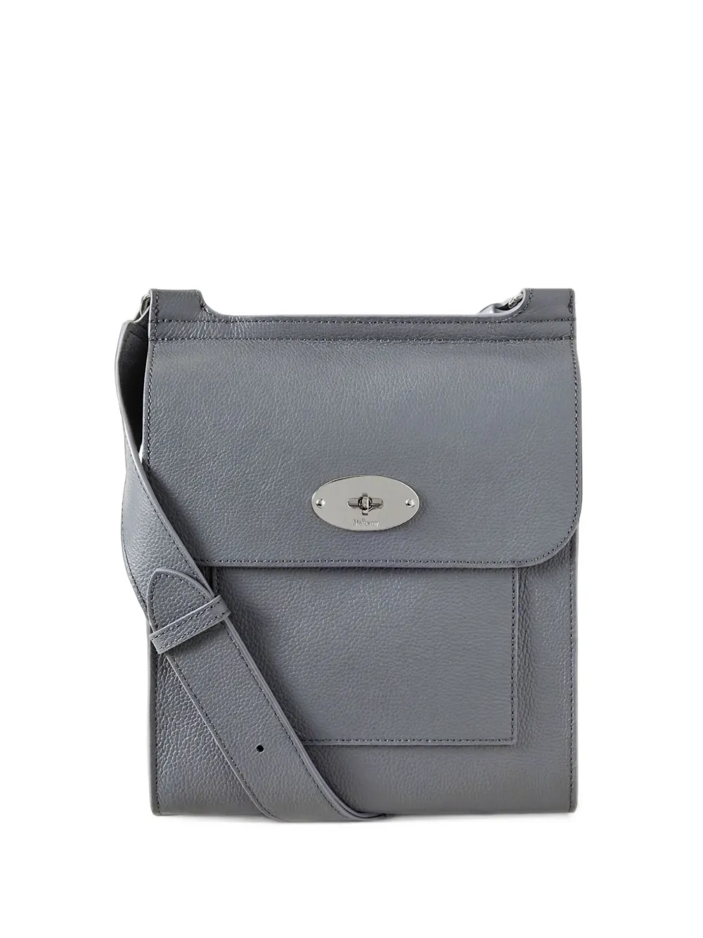 Mulberry Antony Postman's Lock grained leather messenger bag - Grigio