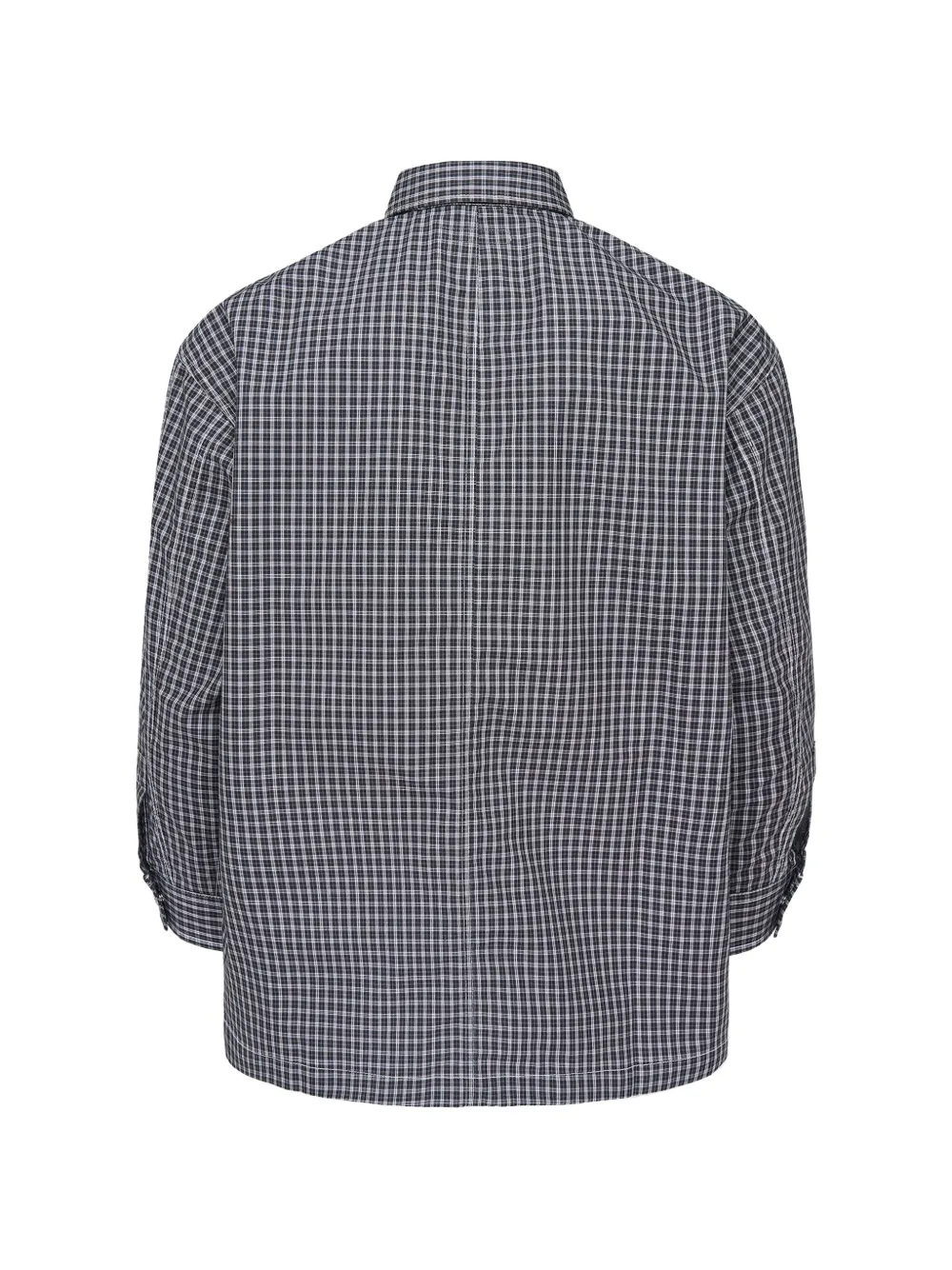 Comme des Garçons Homme Geruit overhemd Zwart