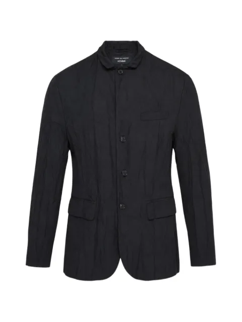 Comme des Garçons Homme crinkled-finish single-breasted jacket