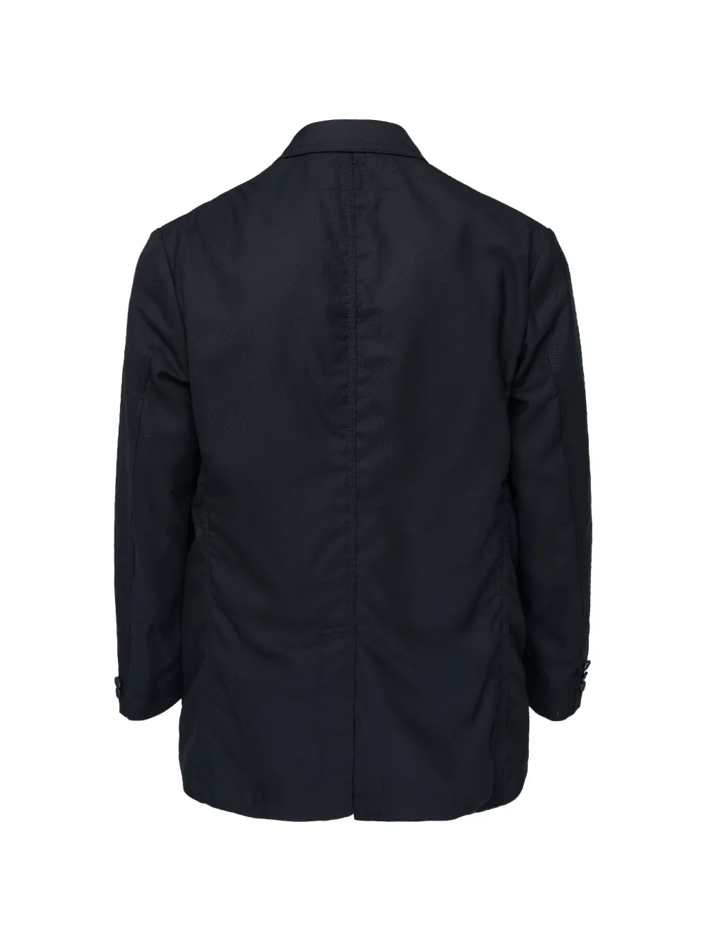Comme des Garçons Homme Wollen blazer met enkele rij knopen Zwart