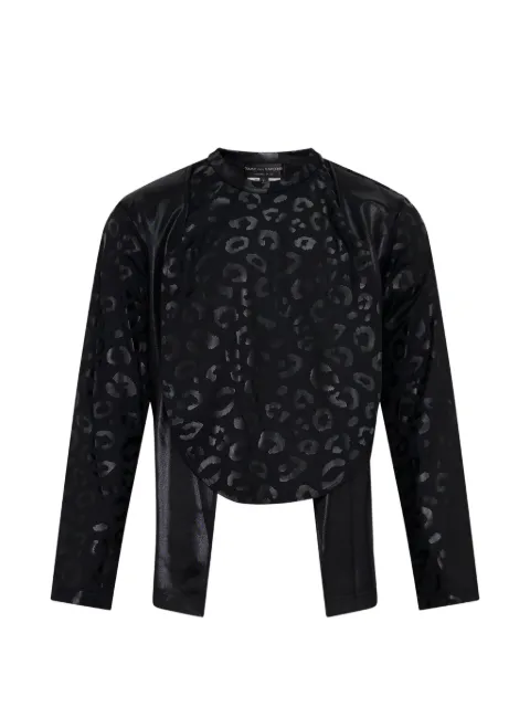 Comme des Garçons Homme Plus leopard-print layered T-shirt