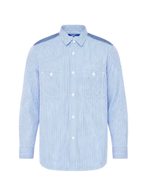 Junya Watanabe MAN striped patch-detail shirt