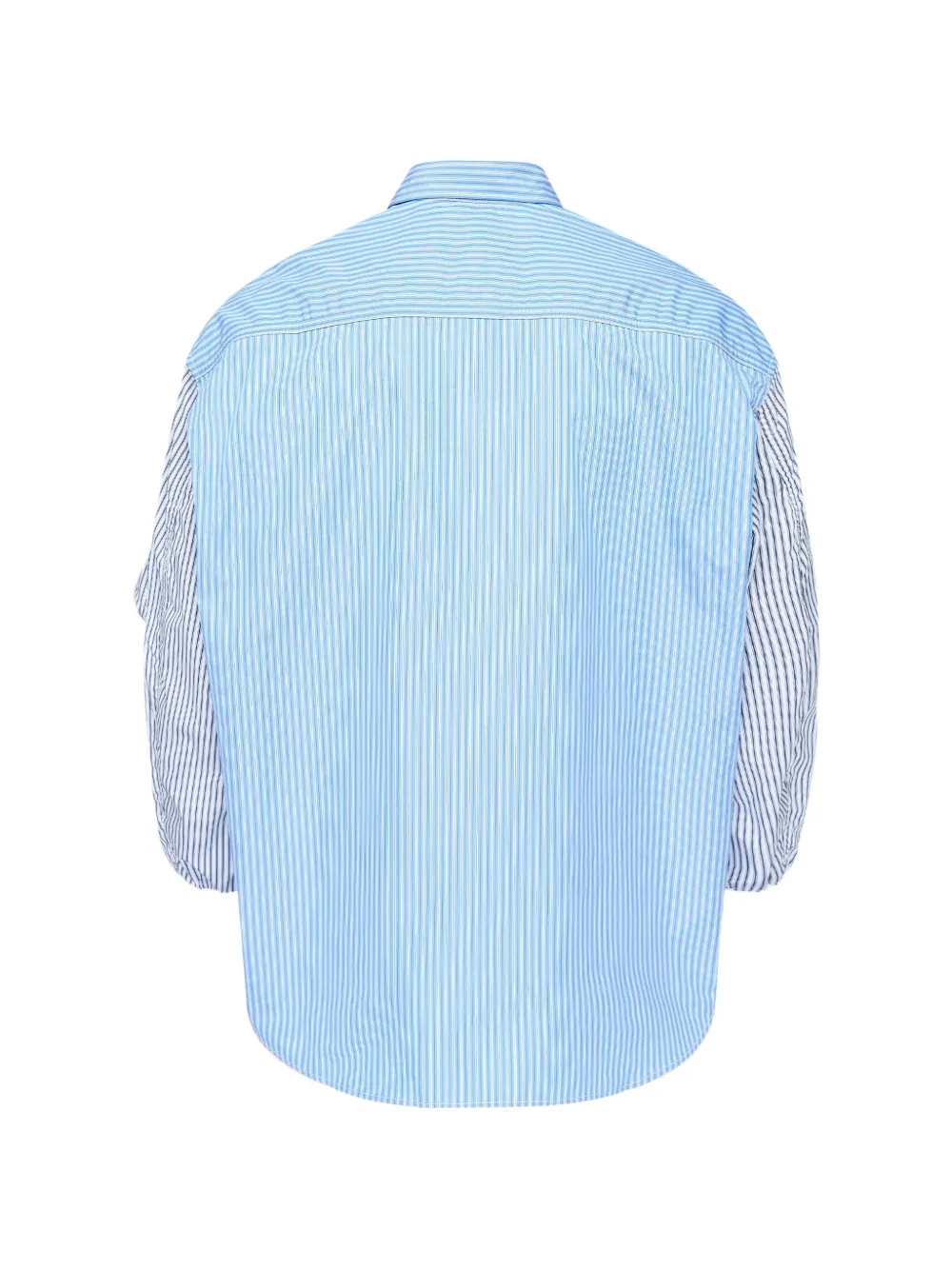 Comme des Garçons Homme Gestreepte blouse met ritszak Blauw