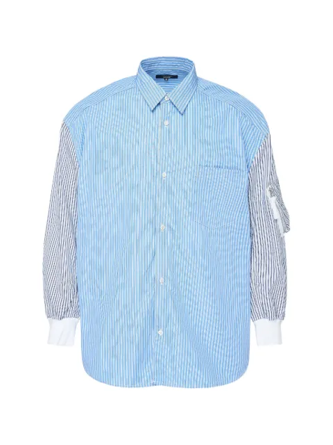 Comme des Garçons Homme stripe-print zip-pocket shirt