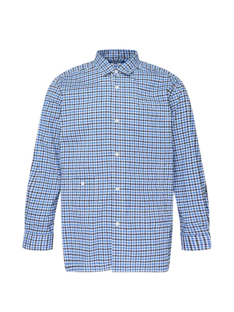 Junya Watanabe MAN gingham-check panelled shirt