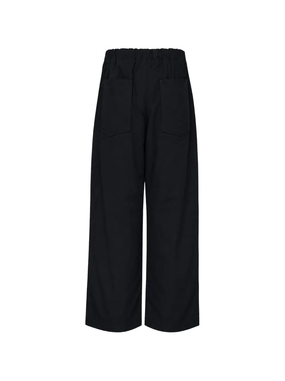 Comme des Garçons Homme Broek met elastische tailleband en opgestikte zak Zwart