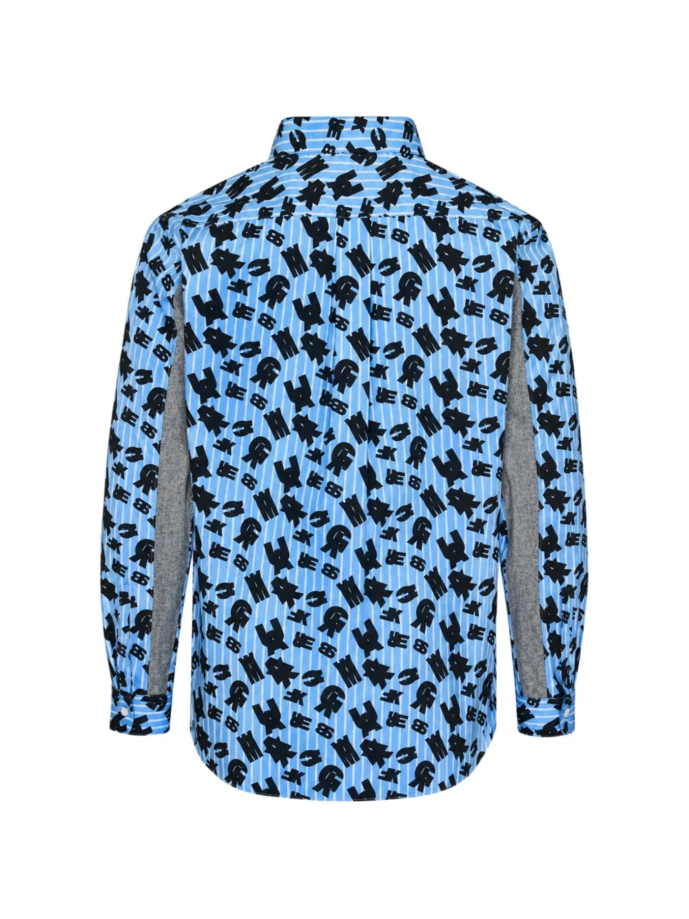 Comme des Garçons Homme Deux Gestreept overhemd Blauw