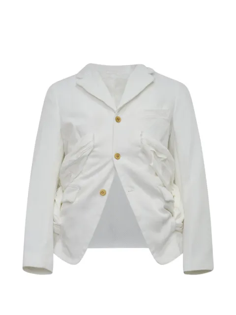 Comme des Garçons Homme Plus ruched single-breasted blazer