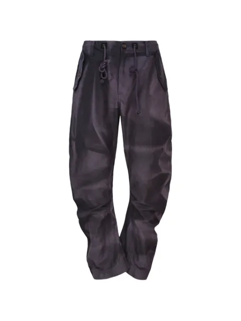 JiyongKim sun-bleached drawstring-waist trousers