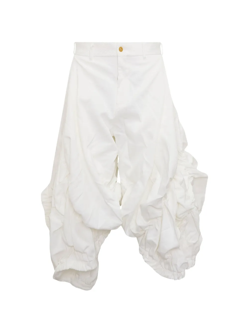 Comme des Garçons Homme Plus ruched gathered-detail shorts - Bianco