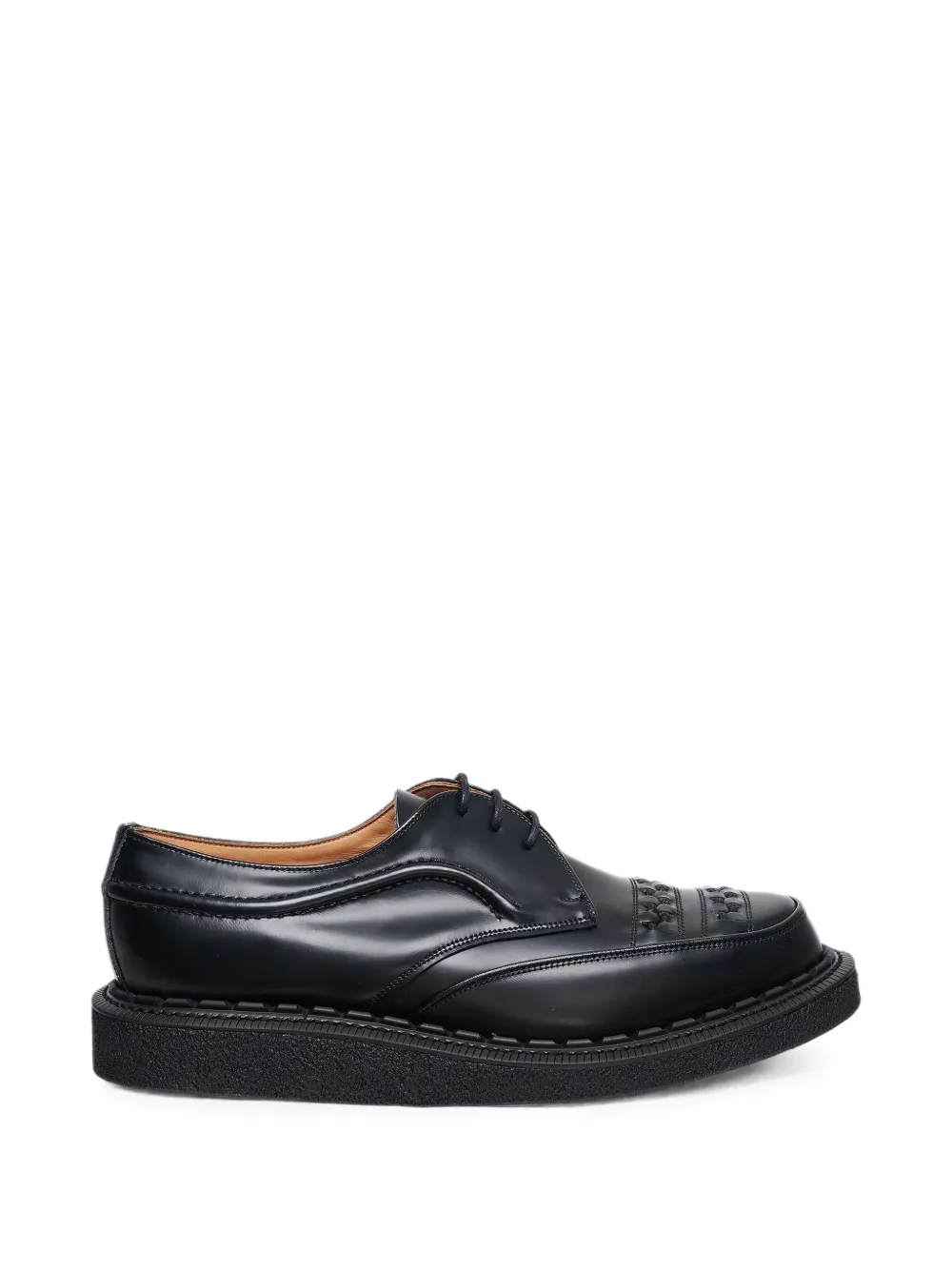 Comme des Garçons Homme Deux x George Cox interwoven leather derby shoes - Nero