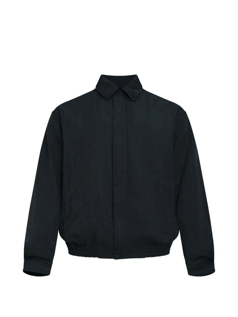 Comme des Garçons Homme herringbone zip-up jacket - Marrone